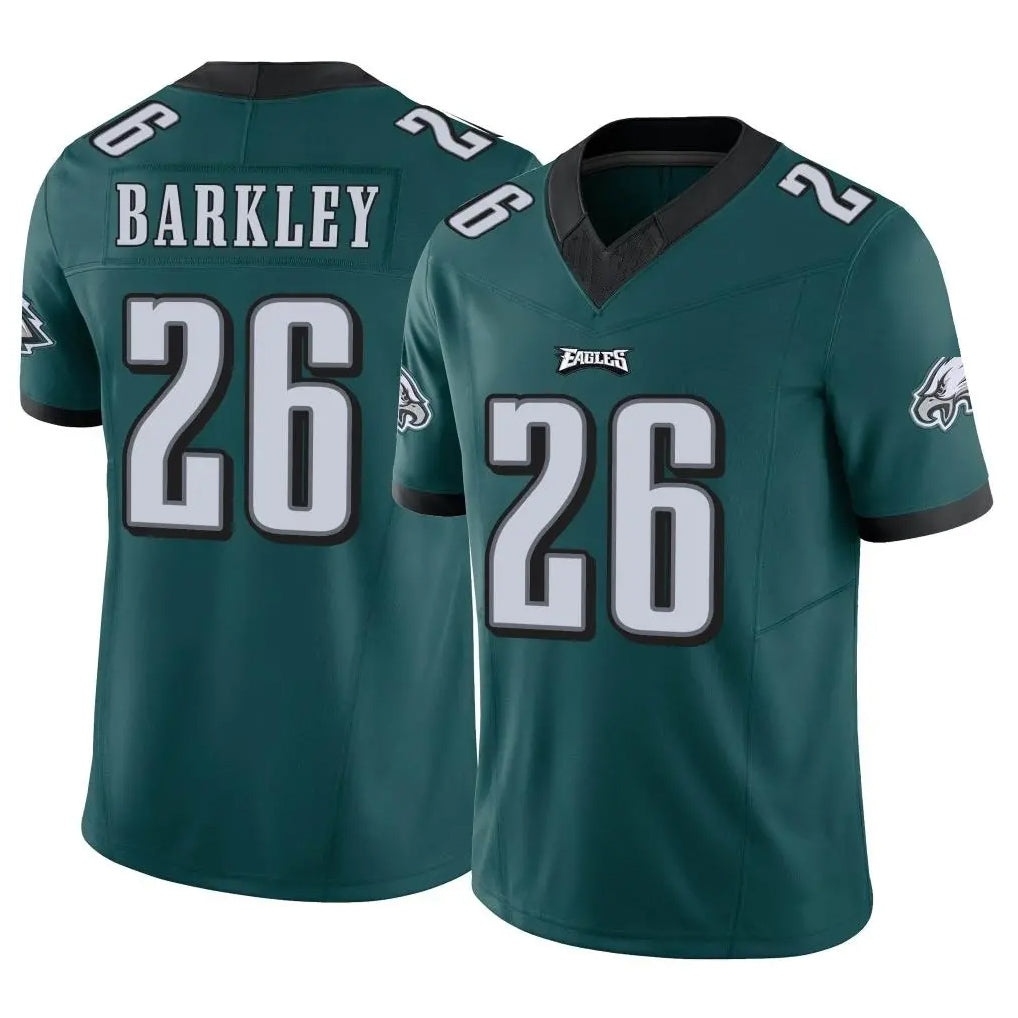 P.Eagles #26 Saquon Barkley Player Team Color Green Limited Vapor F.U.S.E. Home Game Edoa Stitched Jerseys
