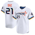 H.Astros #21 Yainer Diaz Player White City Connect Limited Home Edoa Stitched Jerseys