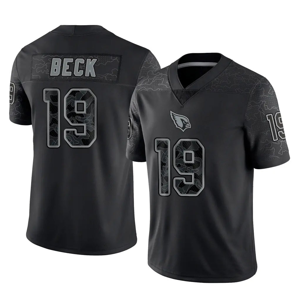 A.Cardinals #19 Carson Beck Player Black RFLCTV Limited Home Game Edoa Stitched Jerseys
