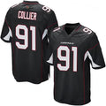 A.Cardinals #91 L.J. Collier Player Black Game Edoa Stitched Jerseys