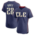 C.Guardians #28 Tanner Bibee Player Navy City Connect Limited Elite Home Edoa Stitched Jerseys