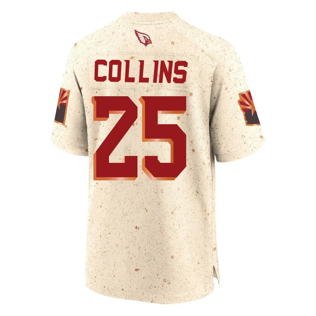 A.Cardinals #25 Zaven Collins Player Cream Rivalries Collection Game Edoa Stitched Jerseys