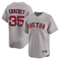 B.Red Sox #35 Garrett Crochet Player Gray Road Limited Home Game Edoa Stitched Jerseys