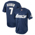 H.Astros #7 Craig Biggio Player Navy Mitchell & Ness Cooperstown Collection 1994 Limited Edoa Stitched Jerseys