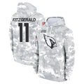 A.Cardinals #11 Larry Fitzgerald Player Arctic Camo Salute to Service Limited Hoodie Edoa Stitched Jerseys