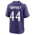 B.Ravens #44 Marlon Humphrey Player Purple Home Game Edoa Stitched Jerseys