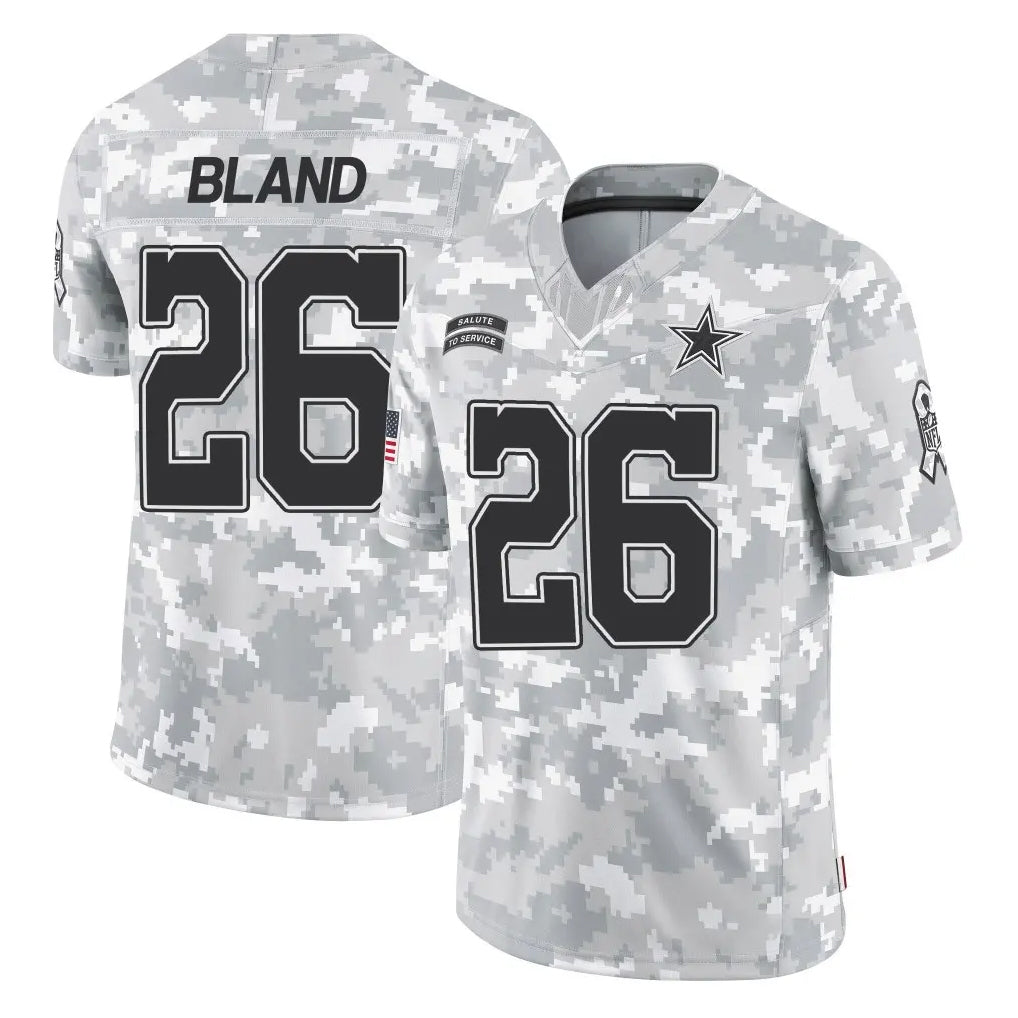 D.Cowboys #26 DaRon Bland Player Arctic Camo Salute to Service Limited Home Game Edoa Stitched Jerseys