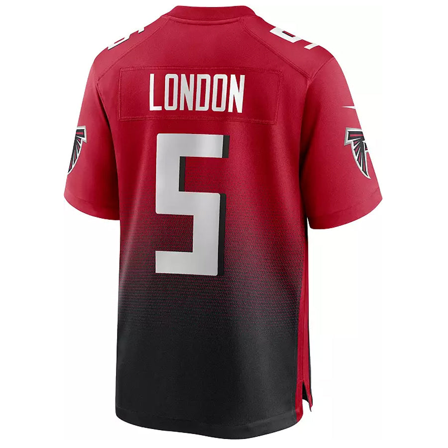 A.Falcons #5 Drake London Player Red Home Game Edoa Stitched Jerseys