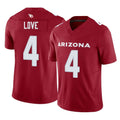 A.Cardinals #4 Jeremiyah Love Player Cardinal Vapor F.U.S.E. Limited Home Game Edoa Stitched Jerseys