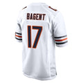C.Bears #17 Tyson Bagent Player White Home Game Edoa Stitched Jerseys