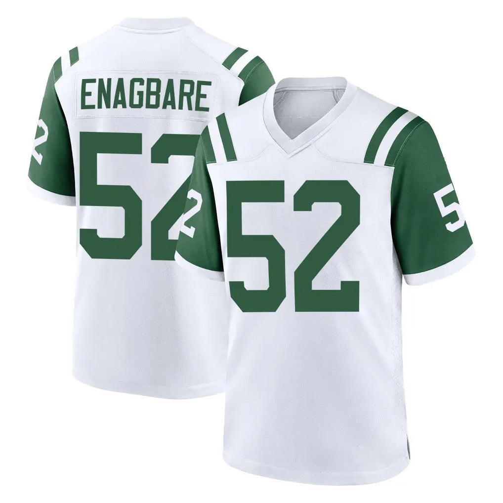 NY.Jets #52 Kingsley Enagbare Player White Classic Home Game Edoa Stitched Jerseys