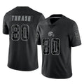 C.Browns #80 Jamari Thrash Player Black Reflective Home Game Edoa Stitched Jerseys