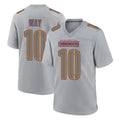 W.Commanders #10 Tress Way Player Gray Atmosphere Fashion Home Game Edoa Stitched Jerseys