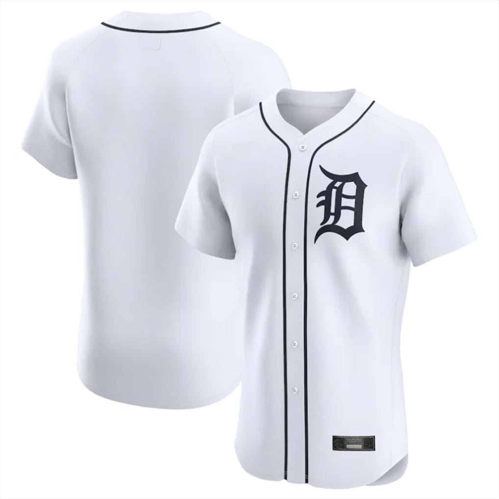 D.Tigers ## Tigers Blank Player White Limited Elite Home Edoa Stitched Jerseys