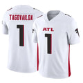 A.Falcons #1 Tua Tagovailoa Player White Vapor F.U.S.E. Limited Home Game Edoa Stitched Jerseys