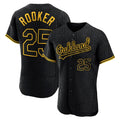 Athletics #25 Brent Rooker Player Black Snake Skin City Limited Elite Home Game Edoa Stitched Jerseys