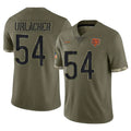 C.Bears #54 Brian Urlacher Player Olive Salute to Service Limited Game Edoa Stitched Jerseys