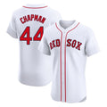 B.Red Sox #44 Aroldis Chapman Player White Limited Elite Home Game Edoa Stitched Jerseys