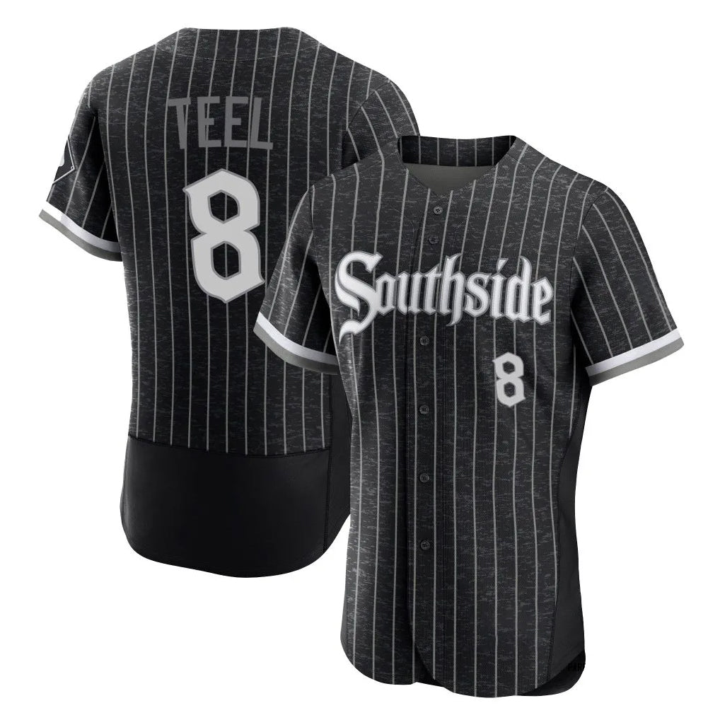 C.White Sox #8 Kyle Teel Player Black City Connect Limited Elite Home Edoa Stitched Jerseys