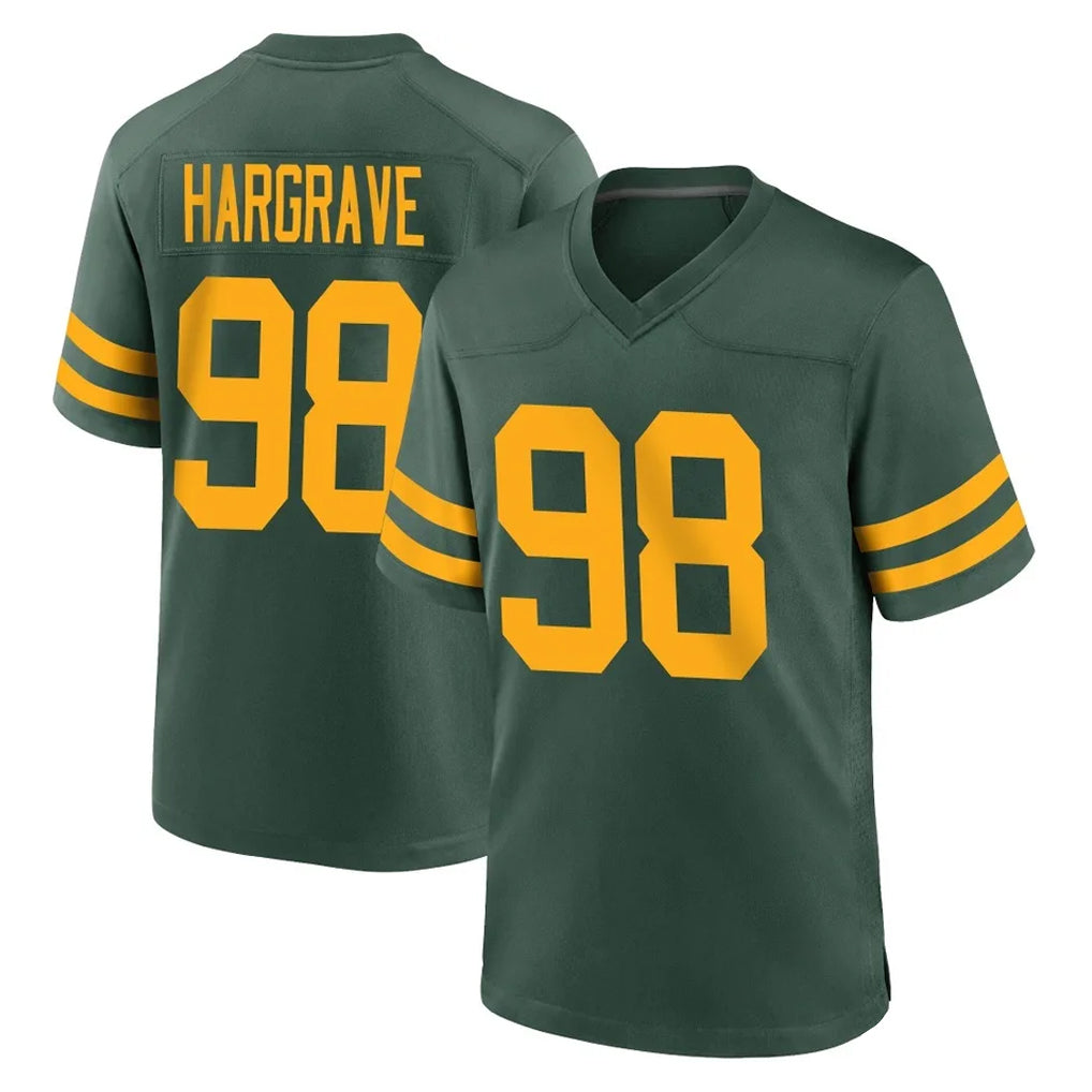 GB.Packers #98 Javon Hargrave Player Green Alternate Home Game Edoa Stitched Jerseys