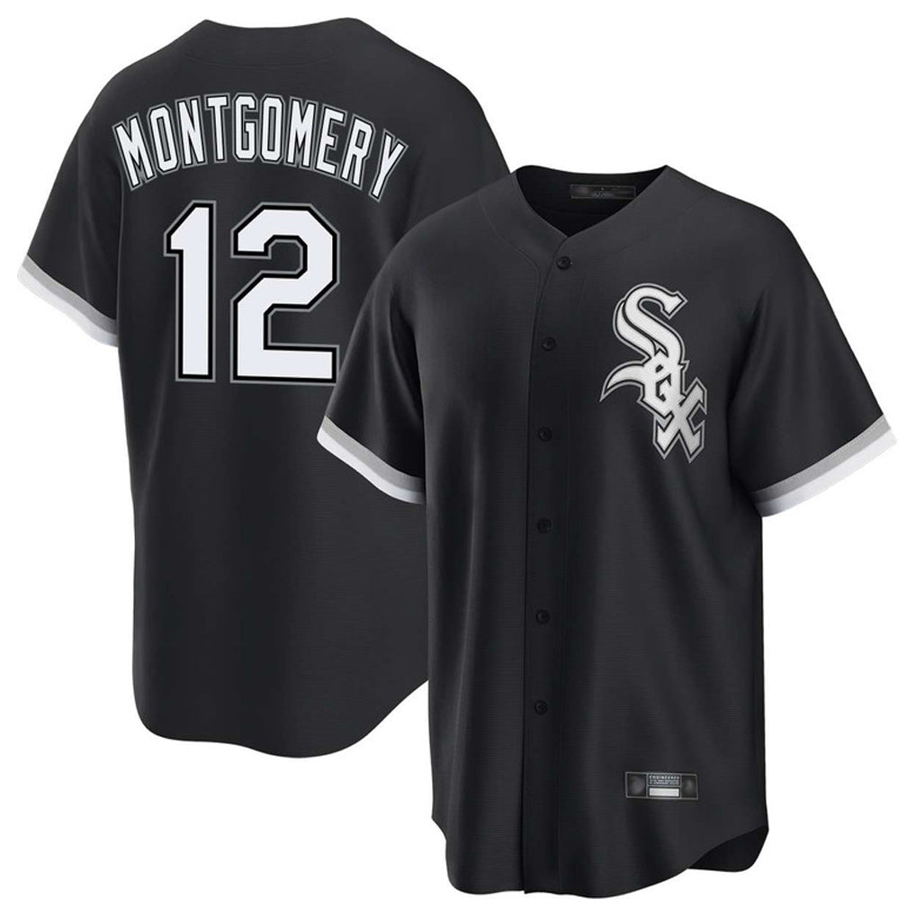 C.White Sox #12 Colson Montgomery Player Black Home Game Edoa Stitched Jerseys