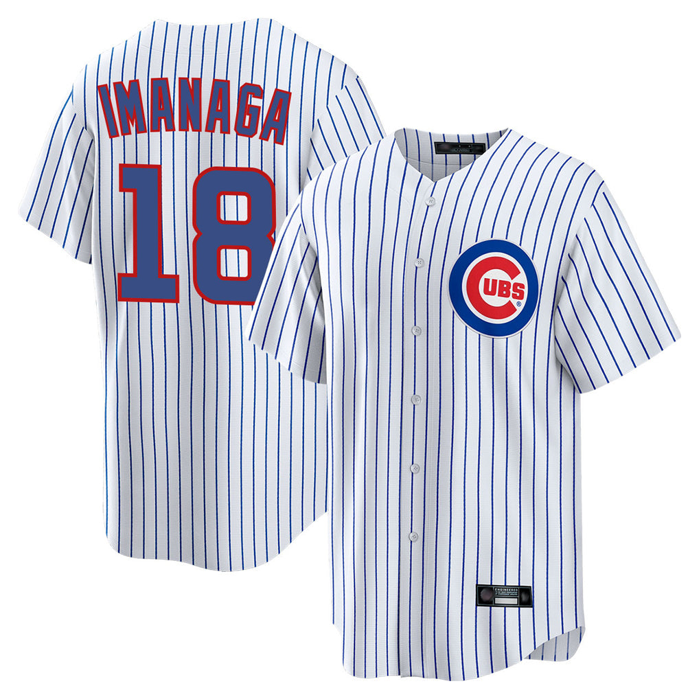 C.Cubs #18 Shota Imanaga Player White Game Home Edoa Stitched Jerseys