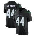 NY.Jets #44 Jamien Sherwood Player Stealth Black Limited Vapor Home Game Edoa Stitched Jerseys