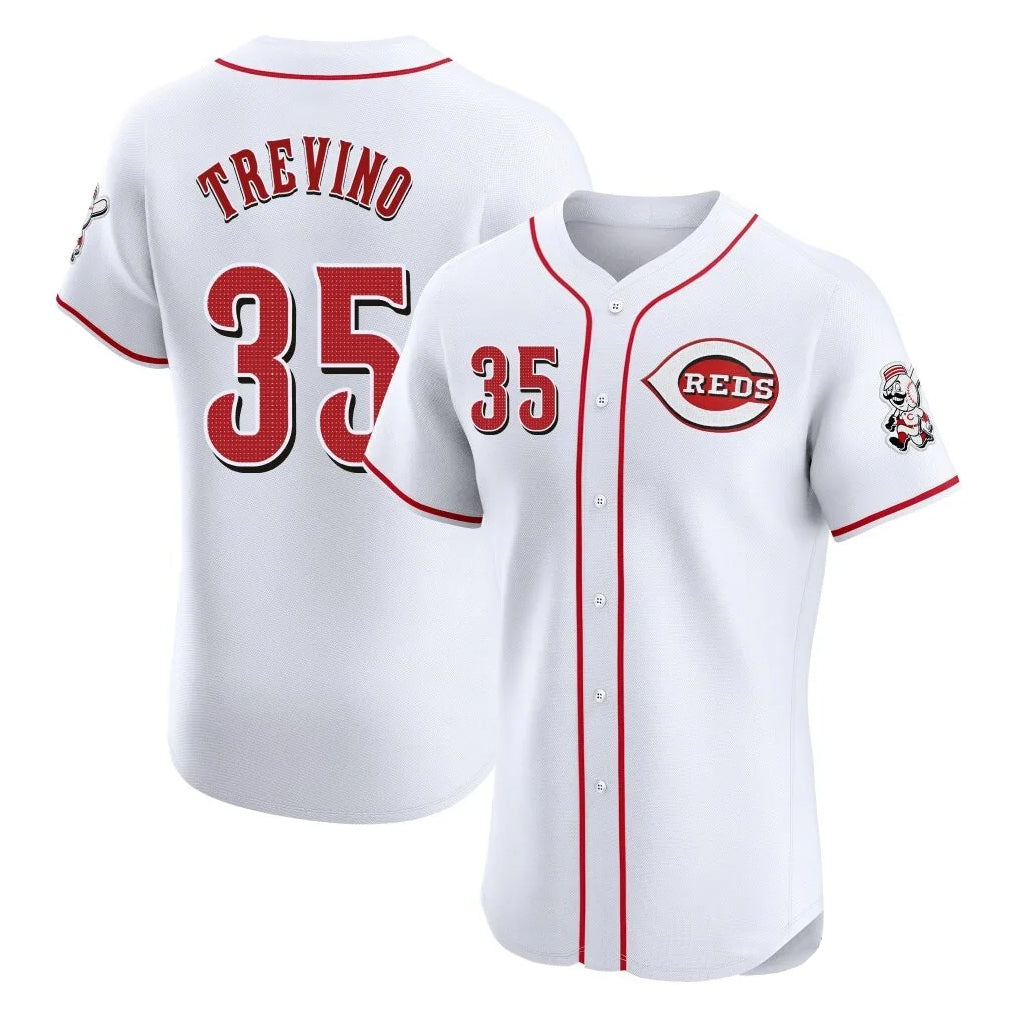C.Reds #35 Jose Trevino Player White Limited Elite Home Edoa Stitched Jerseys