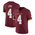W.Commanders #4 Frankie Luvu Player Burgundy Limited Team Color Vapor Untouchable Home Game Edoa Stitched Jerseys