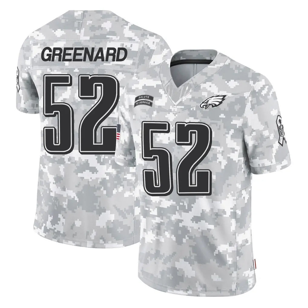 P.Eagles #52 Jonathan Greenard Player Arctic Camo Salute to Service Limited Game Edoa Stitched Jerseys
