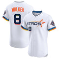 H.Astros #8 Christian Walker Player White City Connect Limited Elite Home Edoa Stitched Jerseys