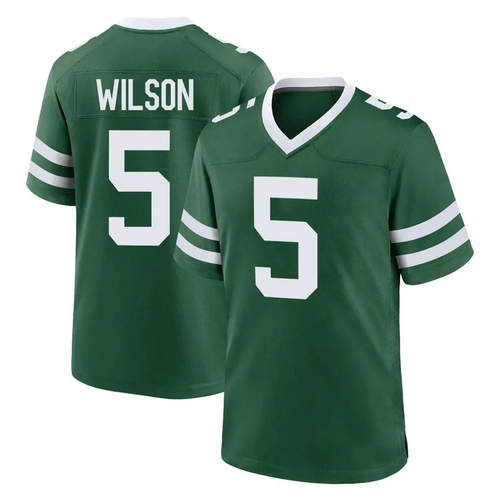 NY.Jets #5 Garrett Wilson Player Green Legacy Home Game Edoa Stitched Jerseys