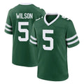 NY.Jets #5 Garrett Wilson Player Green Legacy Home Game Edoa Stitched Jerseys
