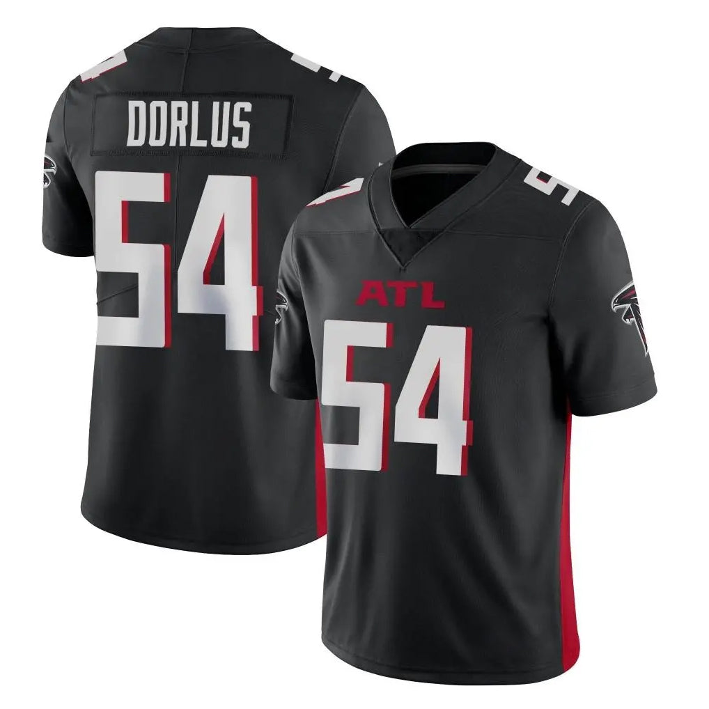 A.Falcons #54 Brandon Dorlus Player Black Vapor Untouchable Limited Home Game Edoa Stitched Jerseys