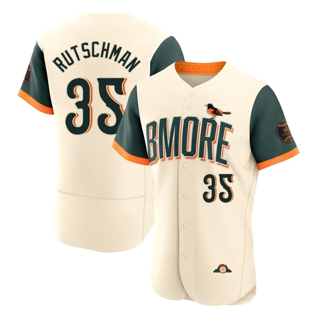 B.Orioles #35 Adley Rutschman Player Cream 2026 City Connect Limited Elite Home Game Edoa Stitched Jerseys
