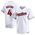 C.Guardians #4 Brayan Rocchio Player White Limited Home Edoa Stitched Jerseys