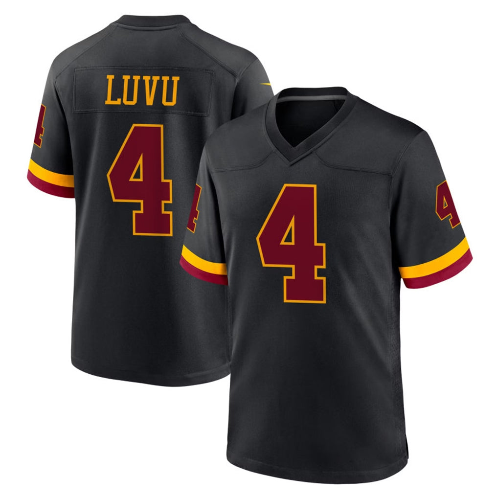 W.Commanders #4 Frankie Luvu Player Black Limited Home Game Edoa Stitched Jerseys
