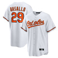B.Orioles #29 Samuel Basallo Player White Home Game Edoa Stitched Jerseys