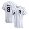 C.White Sox #8 Kyle Teel Player White Stripe Limited Elite Home Edoa Stitched Jerseys