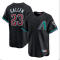 A.Diamondbacks #23 Zac Gallen Player Black Fashion Out Home Game Edoa Stitched Jerseys