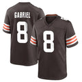 C.Browns #8 Dillon Gabriel Player Brown Home Game Edoa Stitched Jerseys