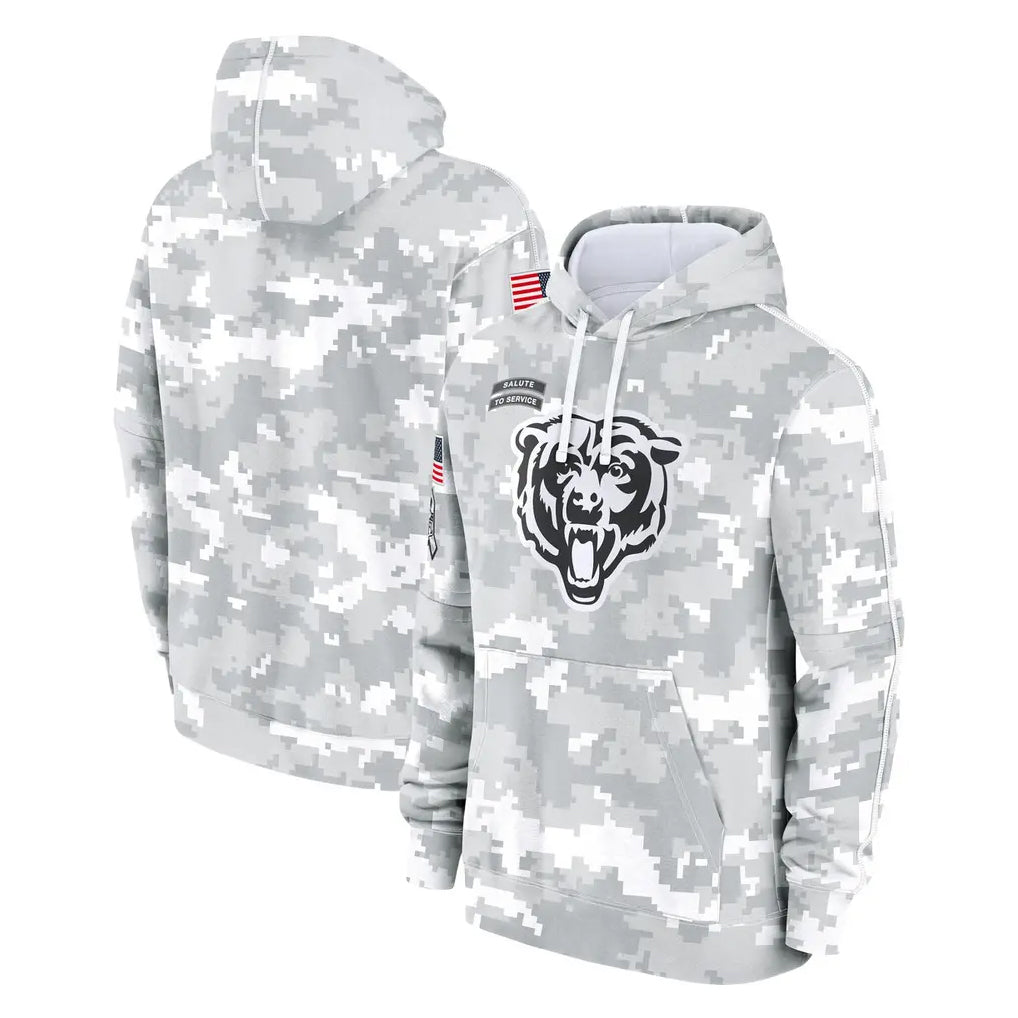 C.Bears ## Bears Blank Player Arctic Camo Salute to Service Pullover Hoodies Limited Edoa Stitched Jerseys