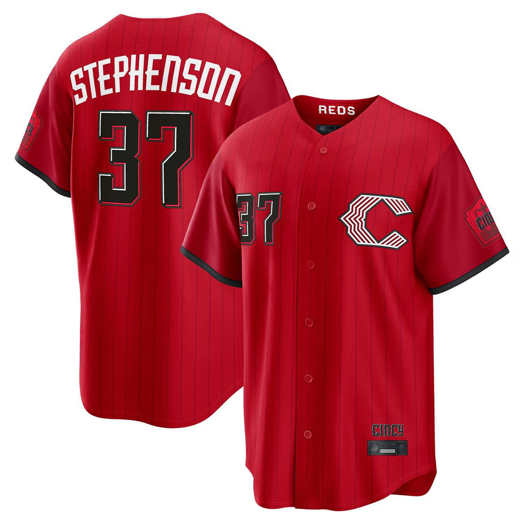 C.Reds #37 Tyler Stephenson Player Red 2026 City Connect Home Game Edoa Stitched Jerseys