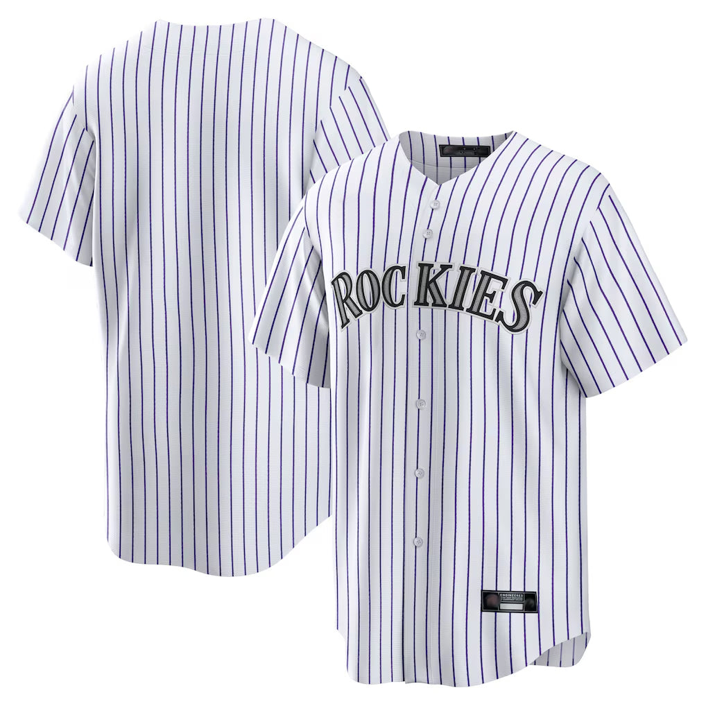 C.Rockies ## Rockies Blank Player White Game Home Edoa Stitched Jerseys