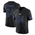 B.Bills #64 O'Cyrus Torrence Player Black Impact Limited Home Game Edoa Stitched Jerseys
