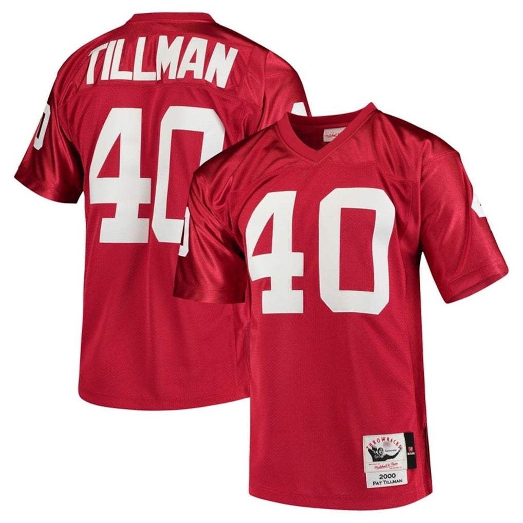 A.Cardinals #40 Pat Tillman Player Red Mitchell & Ness Cardinal Legacy Replica Edoa Stitched Jerseys