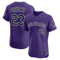 C.Rockies #23 Kris Bryant Player Purple Limited Elite Home Edoa Stitched Jerseys