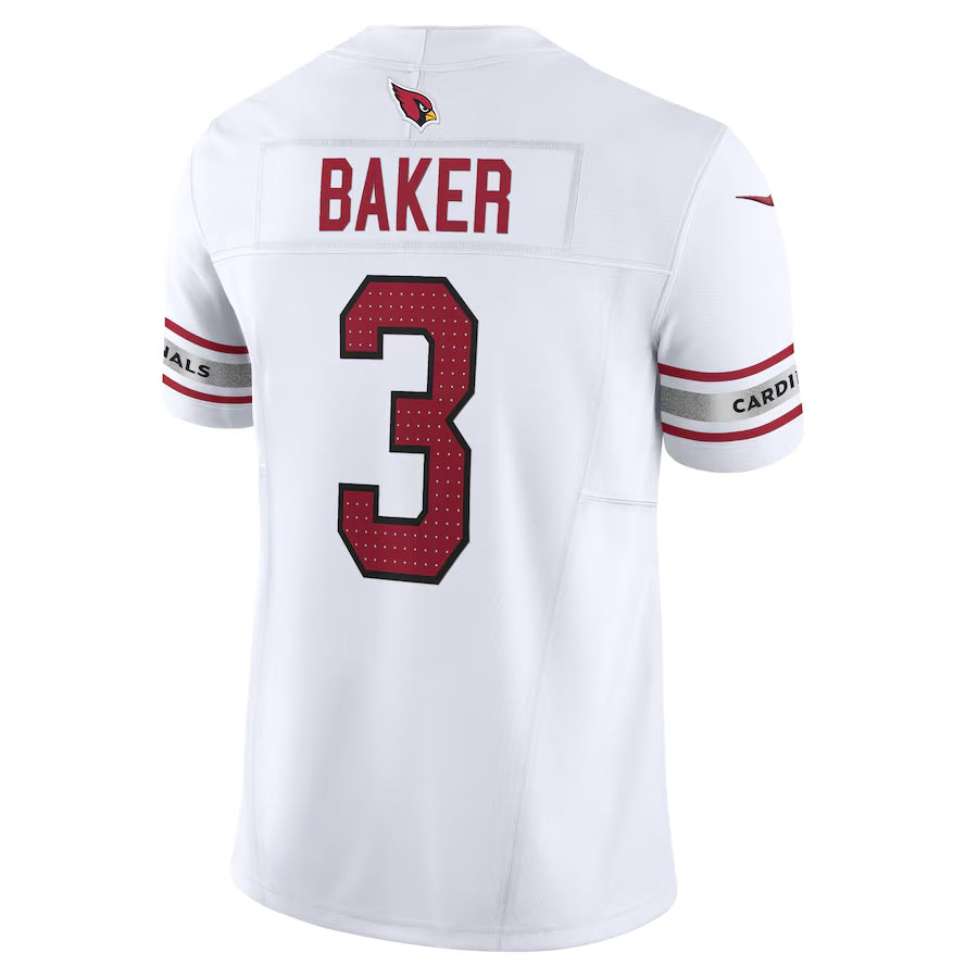 A.Cardinals #3 Budda Baker Player White Vapor F.U.S.E. Limited Edoa Stitched Jerseys