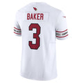 A.Cardinals #3 Budda Baker Player White Vapor F.U.S.E. Limited Edoa Stitched Jerseys