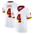 W.Commanders #4 Frankie Luvu Player White Limited Vapor F.U.S.E. Home Game Edoa Stitched Jerseys